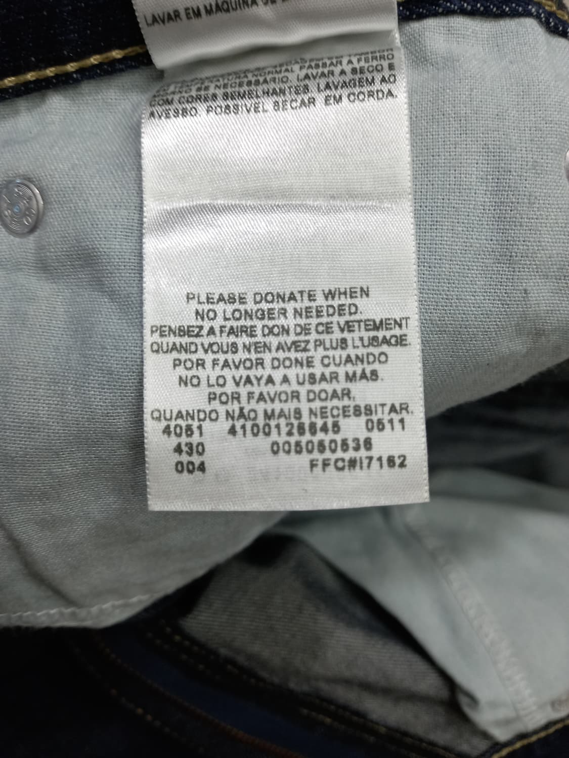 34 리바이스505 Colombia 일자진 진청 34-558 상품이미지10