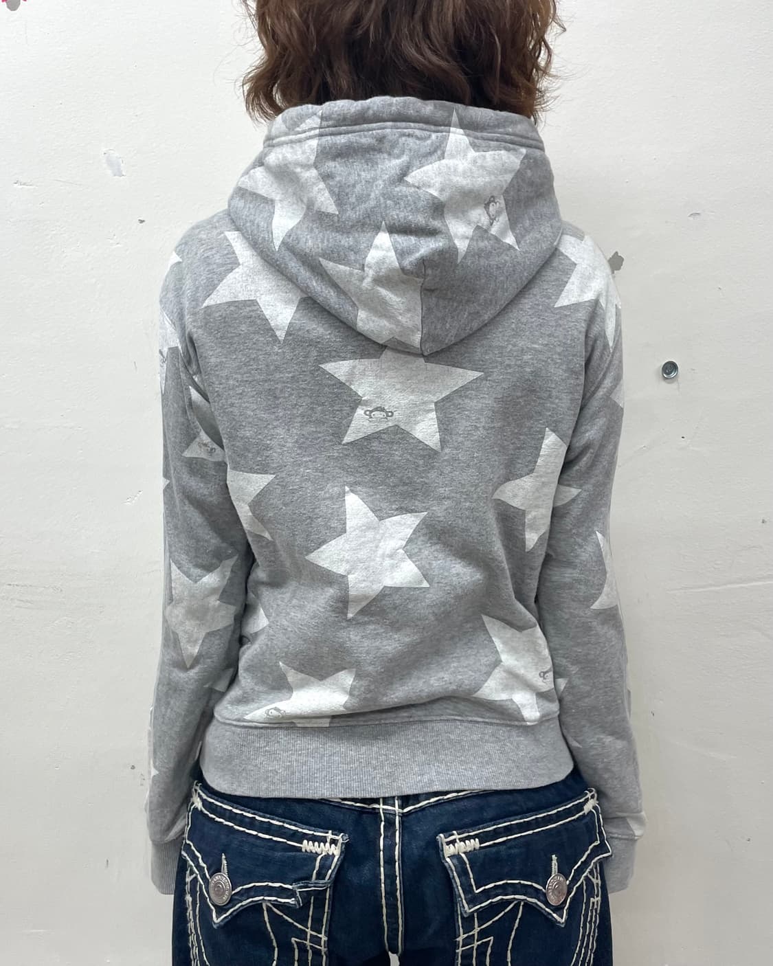 Monkey Star Gray Hooded Zip-Up  상품이미지3