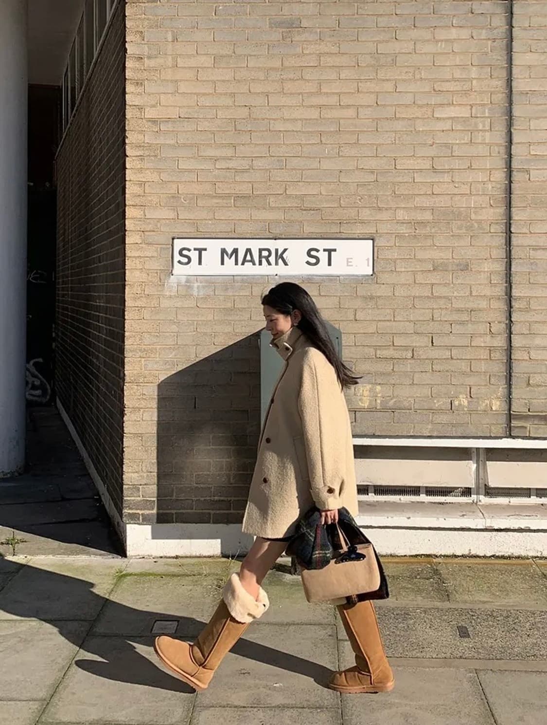 트렌디어패럴 울100핸드메이드코트 상품이미지4