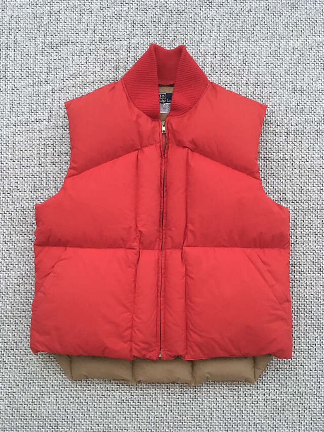 90s washed poplin-cotton down vests 상품이미지1