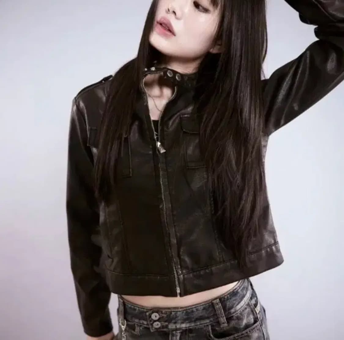 애즈온 레더자켓 상품이미지1