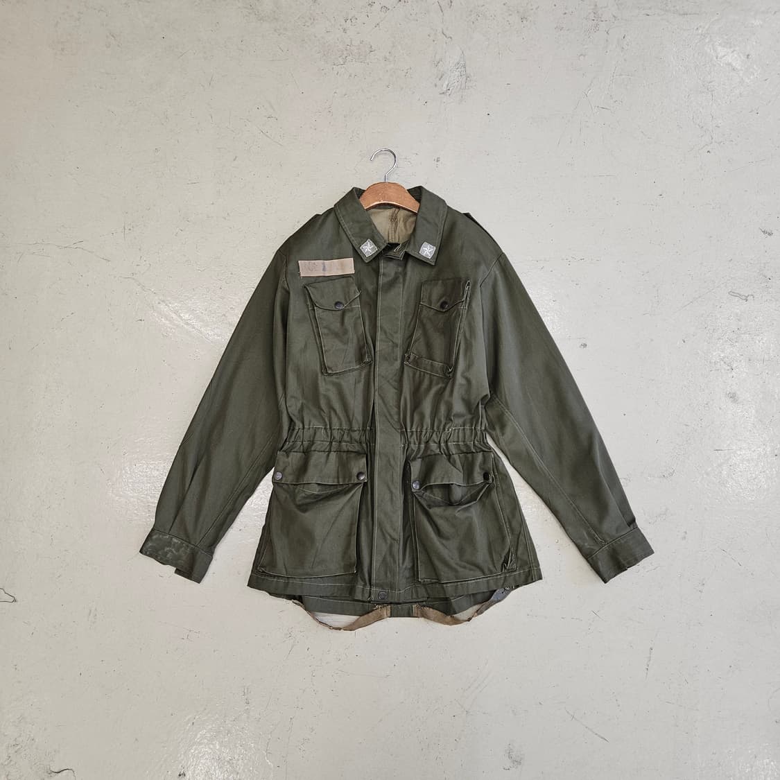 80's 이태리 군복 밀리터리 야상 필드자켓 L 상품이미지1