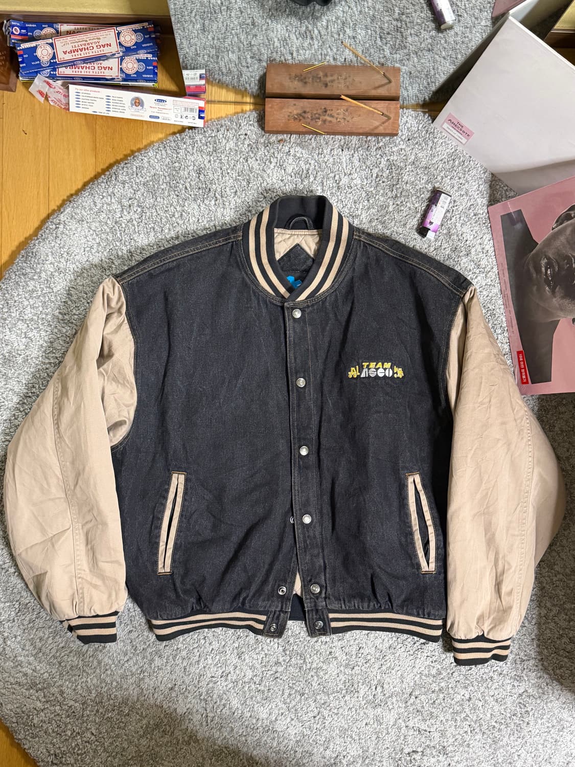 트리마운틴 데님 바시티 자켓 상품이미지1