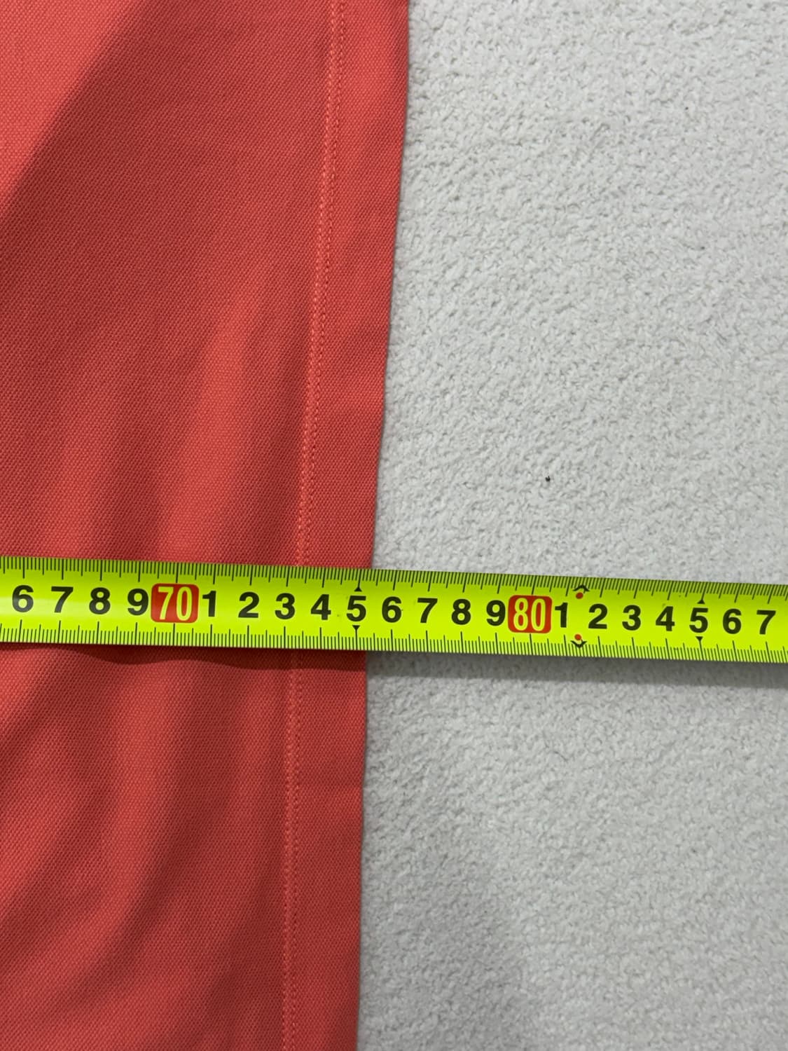 스톤아일랜드 로고 패치 카라 티셔츠 XL 코랄 상품이미지4