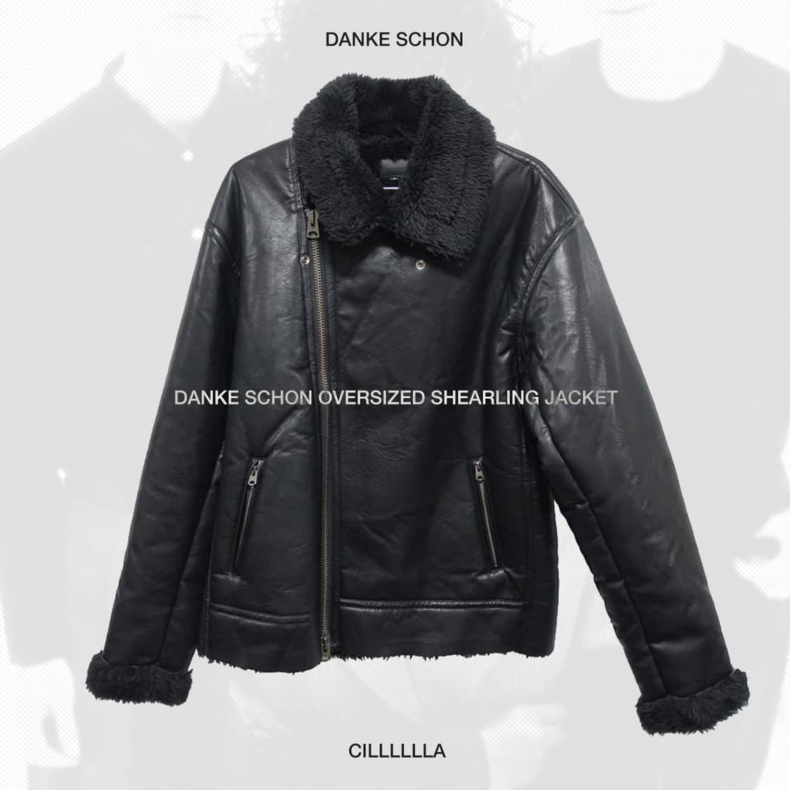 DANKE SCHON 당케쉐인 오버사이즈드 무스탕 자켓 상품이미지1
