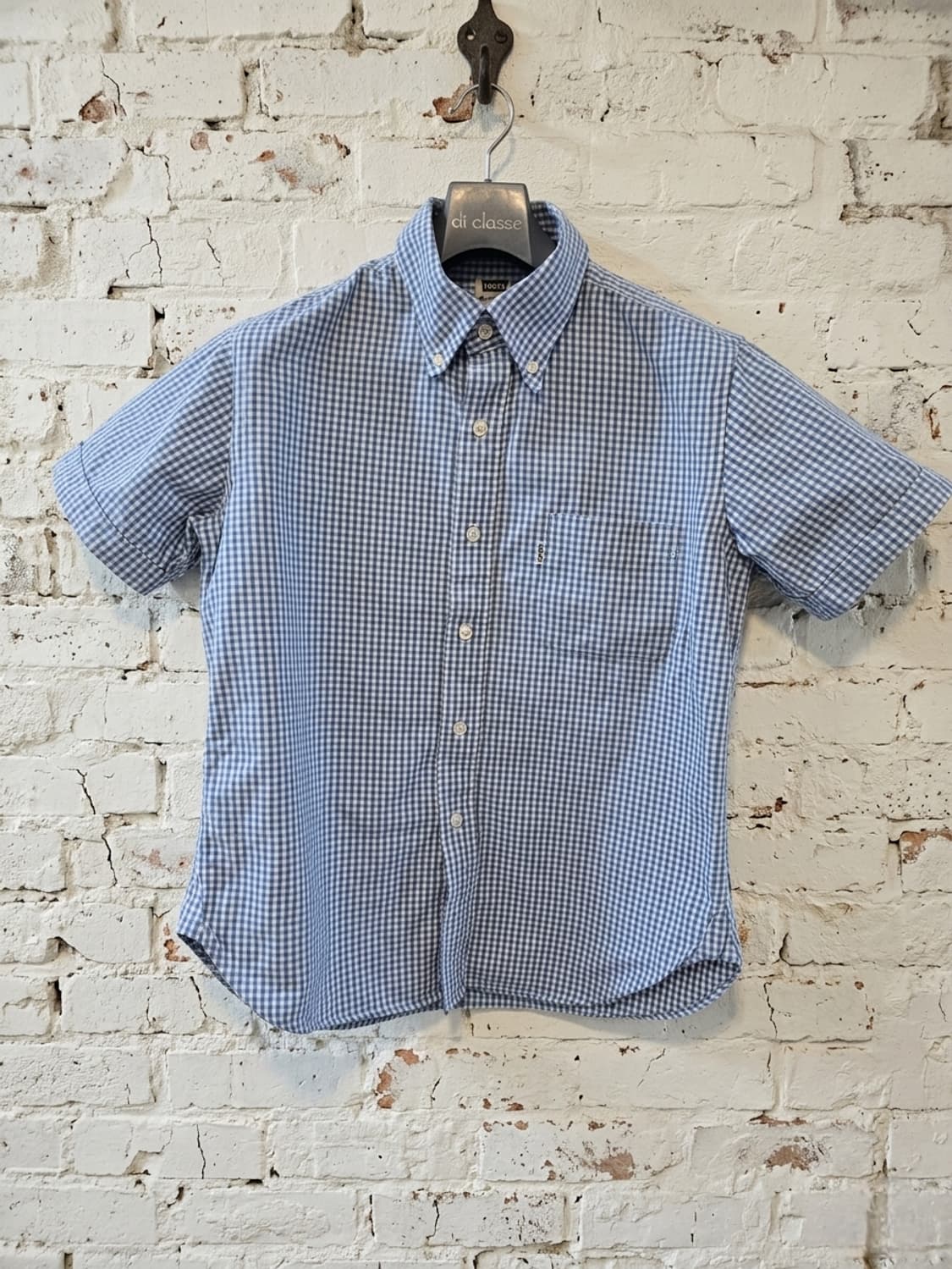 리바이스 여자 체크 반팔 셔츠 M 상품이미지1