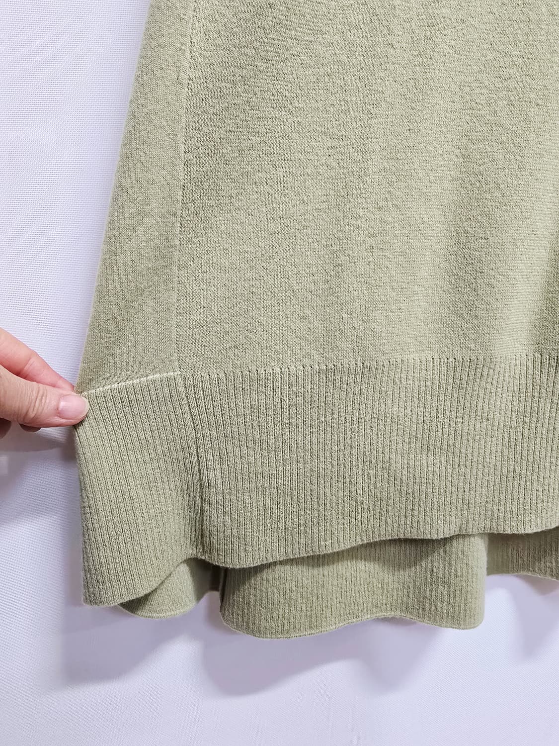 LATT BY T 올리브 그린 니트 롱 원피스 상품이미지4