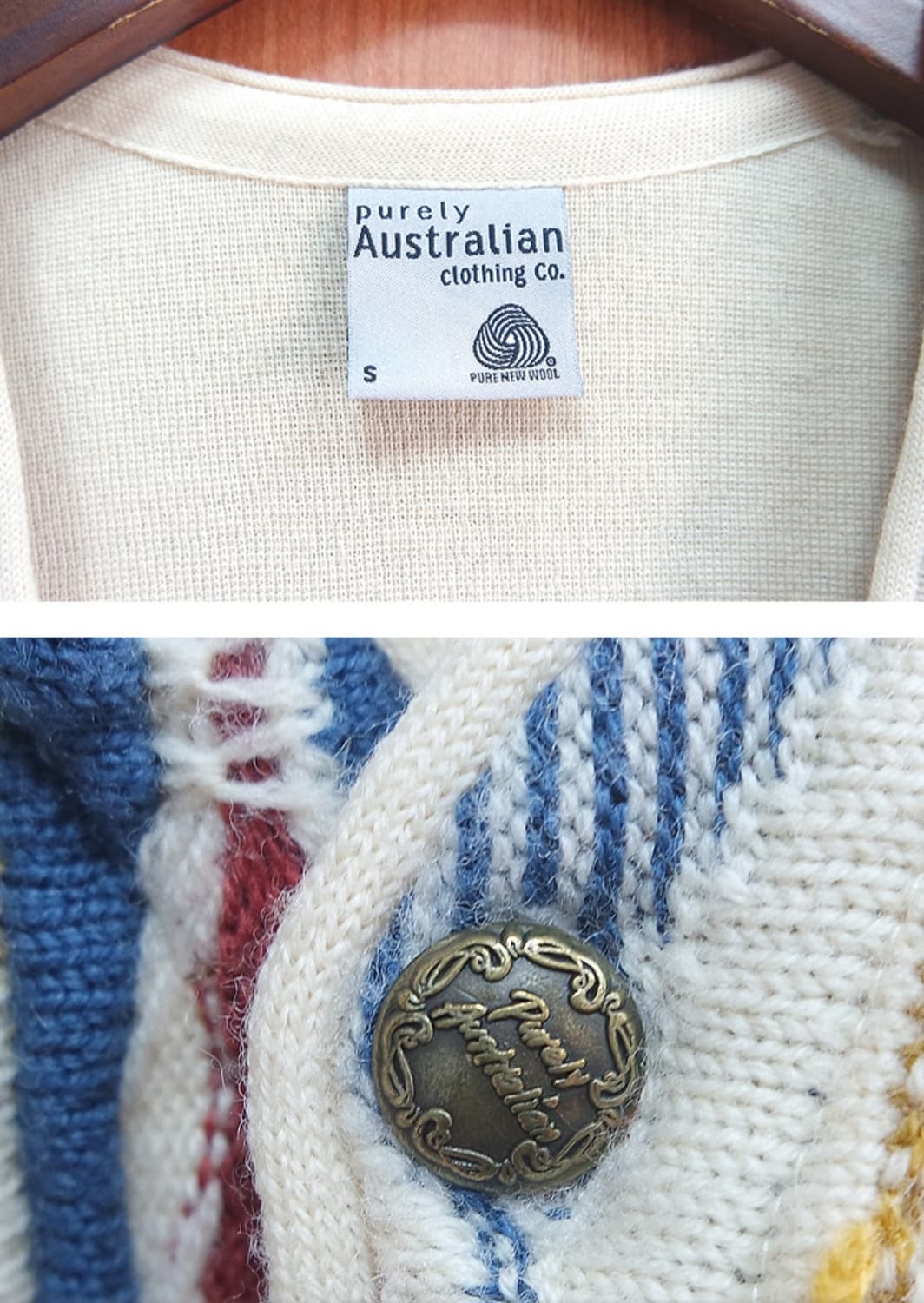  purely australian  울 니트 조끼 상품이미지3