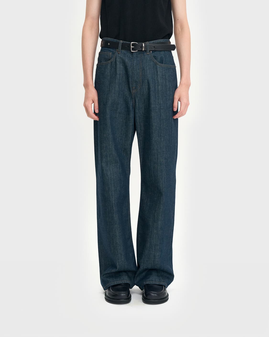 벨리에 트루 와이드 데님 팬츠 - 로우 인디고 W34/L30 새상품 상품이미지5