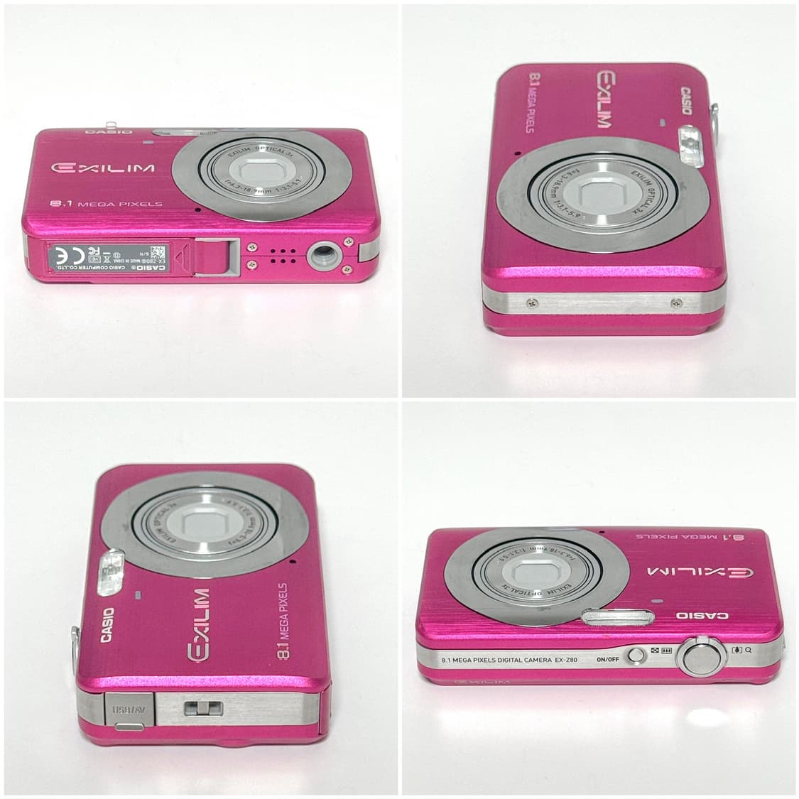 카시오 엑슬림 Z80 체리핑크 빈티지디카 상품이미지3