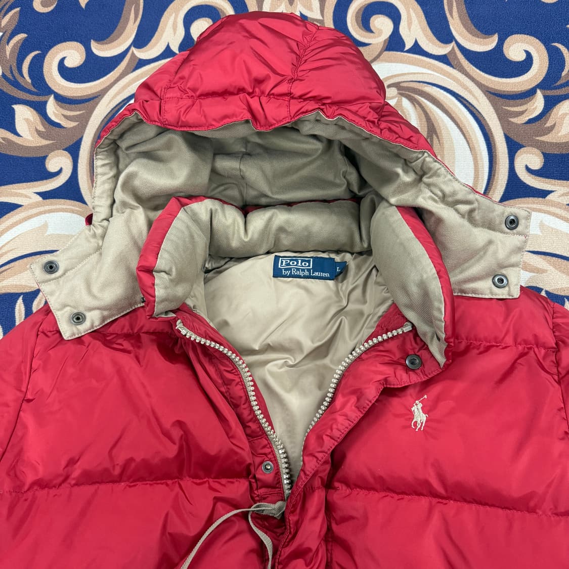 (M)폴로 랄프로렌 Polo ralphlauren 패딩 다운자켓(레드) 상품이미지2