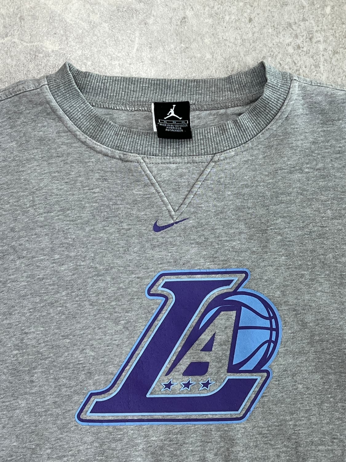 90s 나이키 조던 LA 레이커스 스웻셔츠 XL 상품이미지4