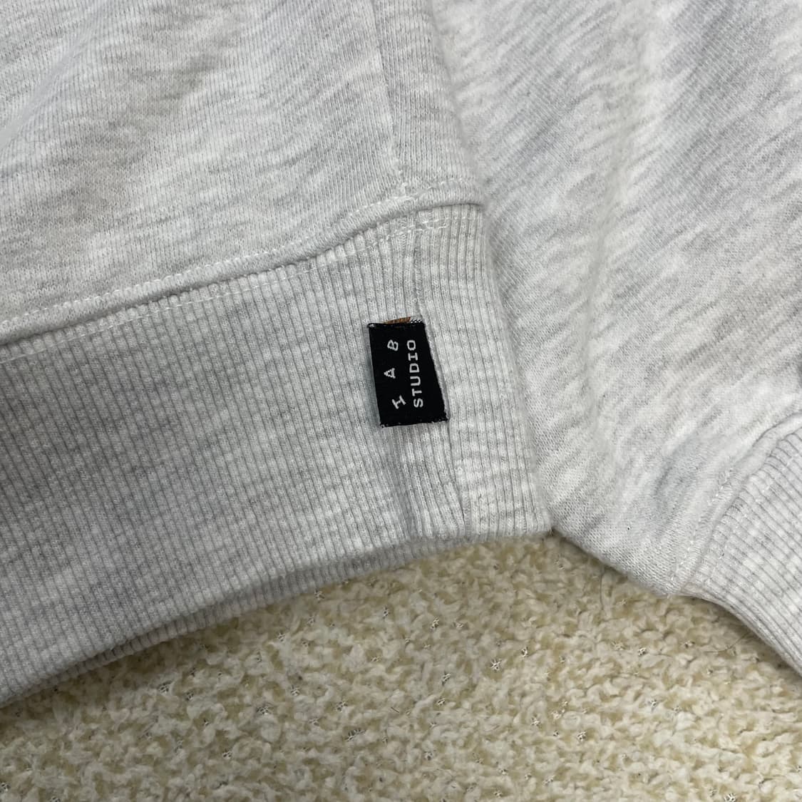 아이앱스튜디오 스펠 로고 후드티 라이트 그레이 상품이미지5