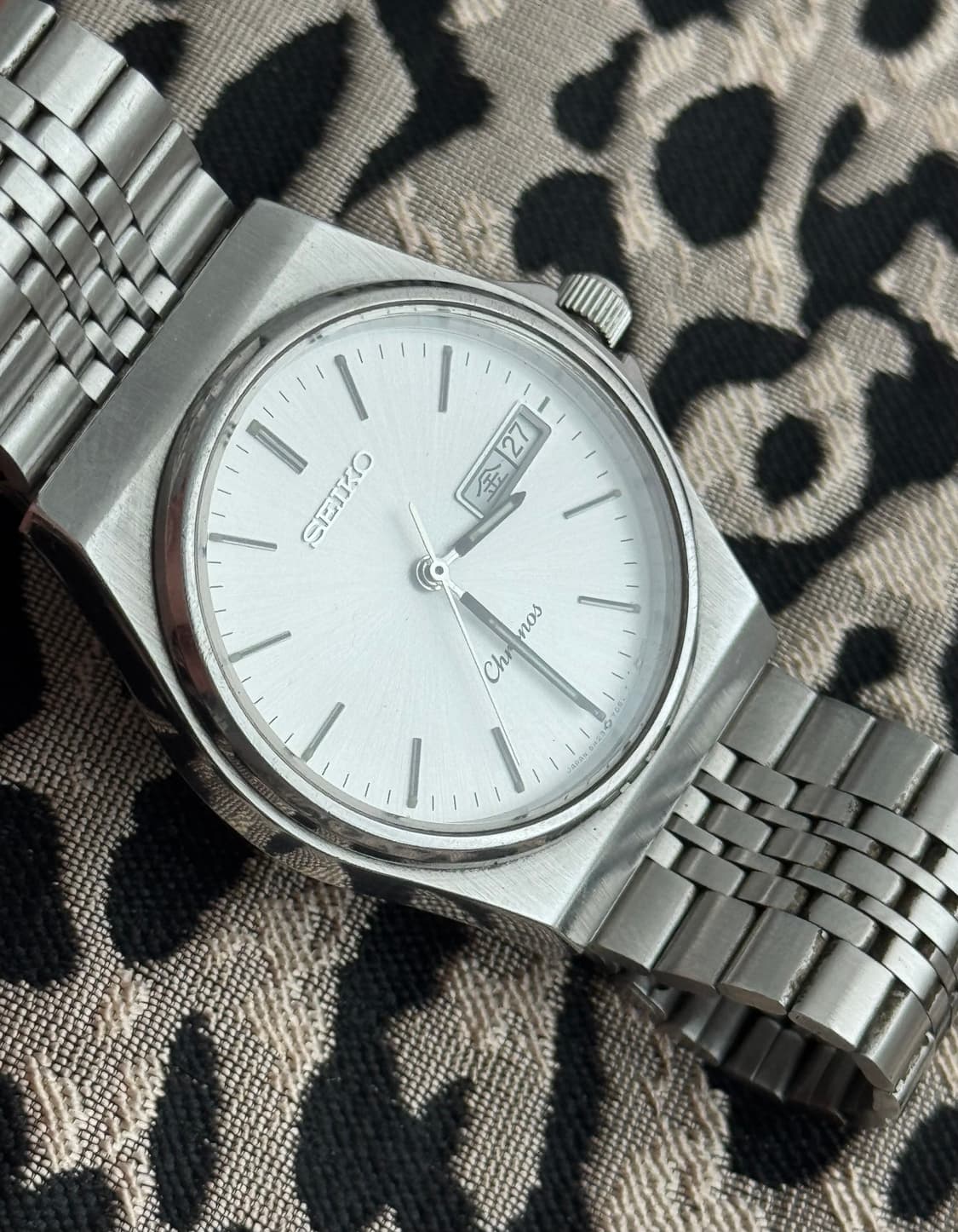 80s 빈티지 세이코 크로노스 쿼츠 상품이미지4
