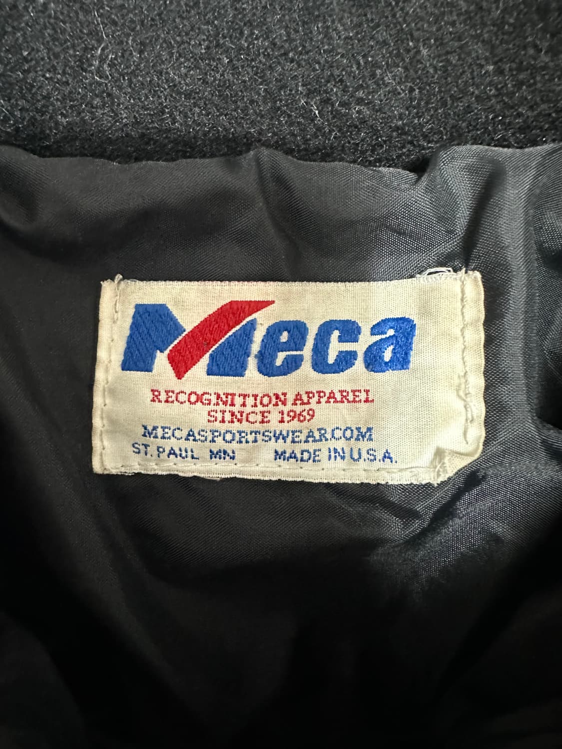 90’s Meca 리얼레더 바시티 자켓 상품이미지7