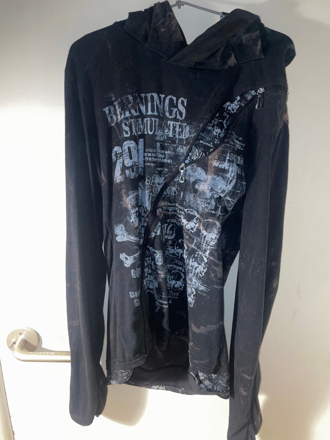 펑크 후드 롱 슬리브 상품이미지3