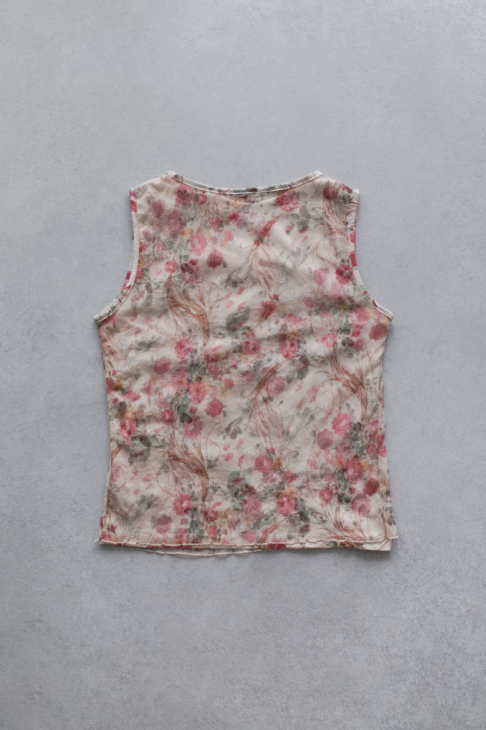 flower mesh sleeveless 상품이미지2