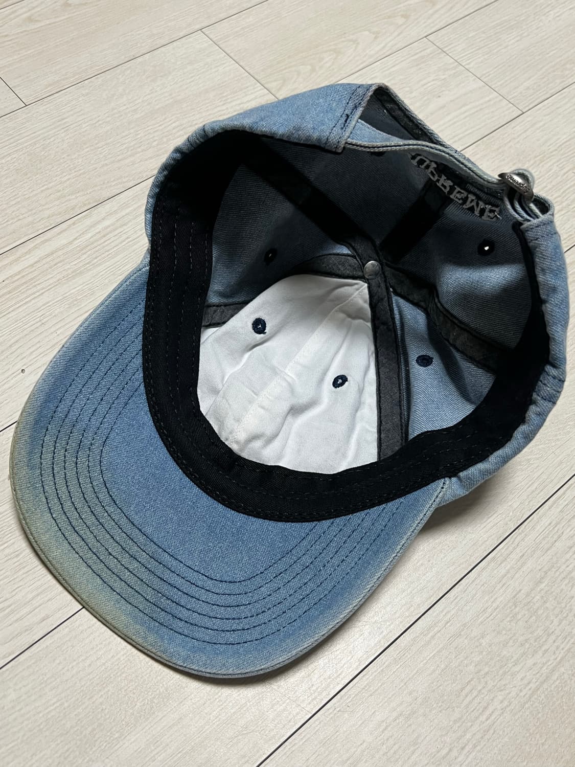 Supreme 슈프림 멀티 컬러 로고 워시드 데님 6패널 볼캡 모자 상품이미지5