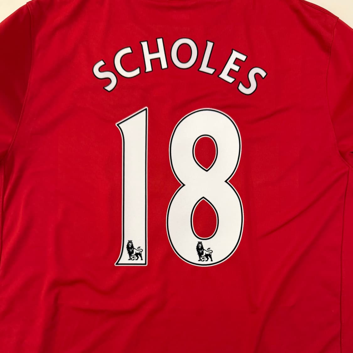 09-10 맨유 홈 스콜스 유니폼 상품이미지2