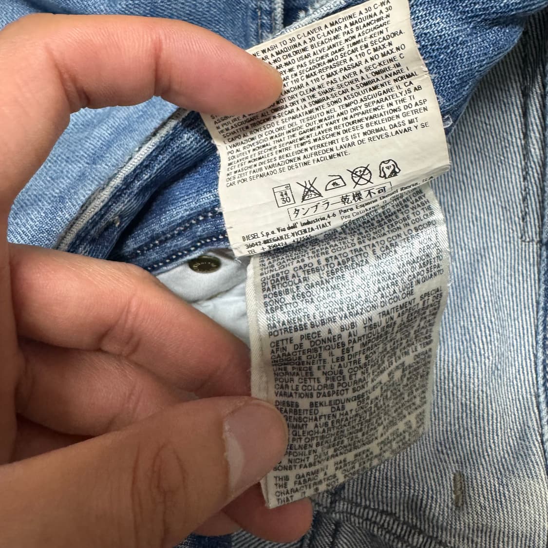 디젤 자티니 인디고 플레어 부츠컷 데님팬츠 상품이미지10