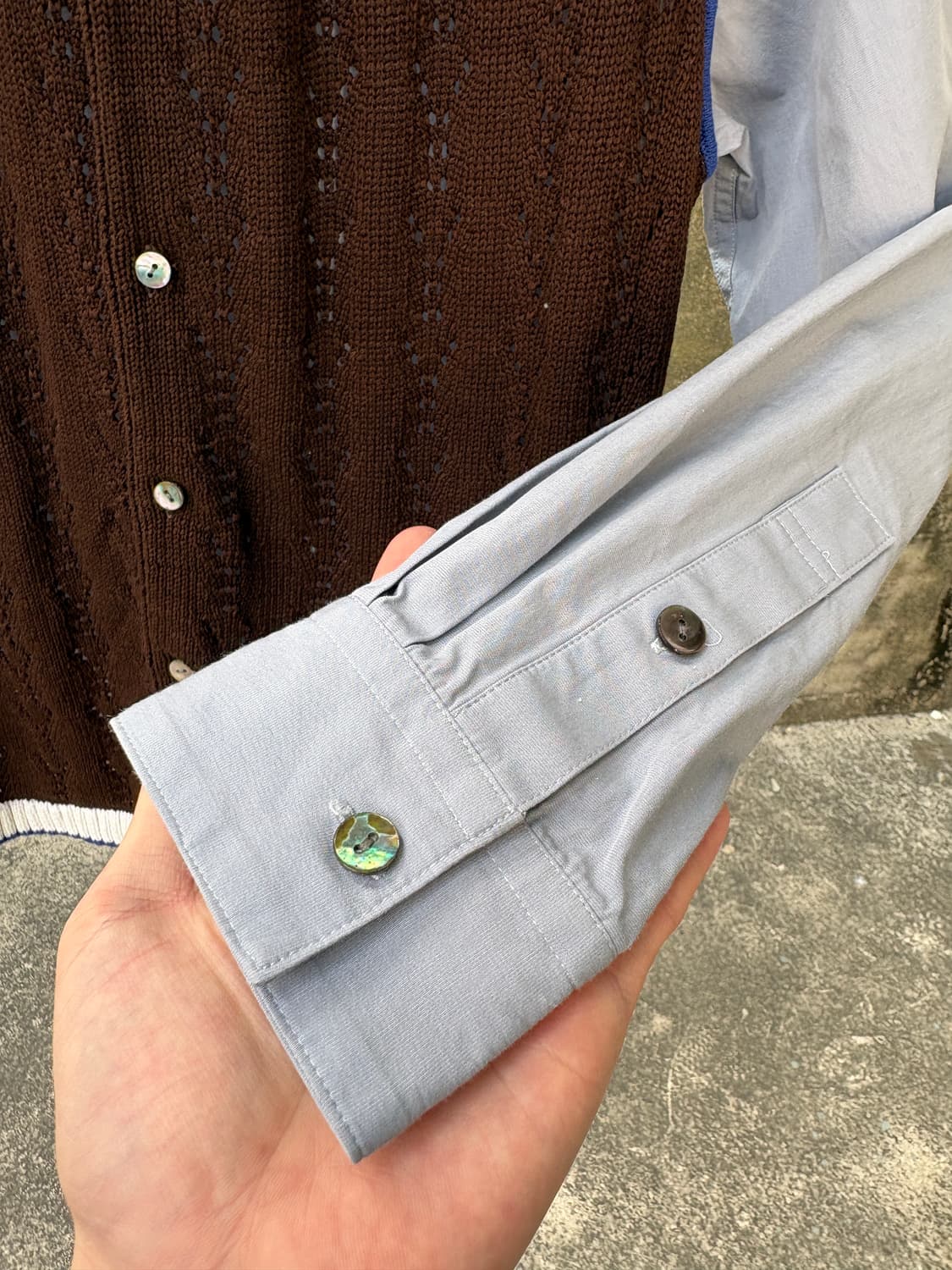 TTT MSW 니트 가디건 도킹 셔츠 상품이미지5