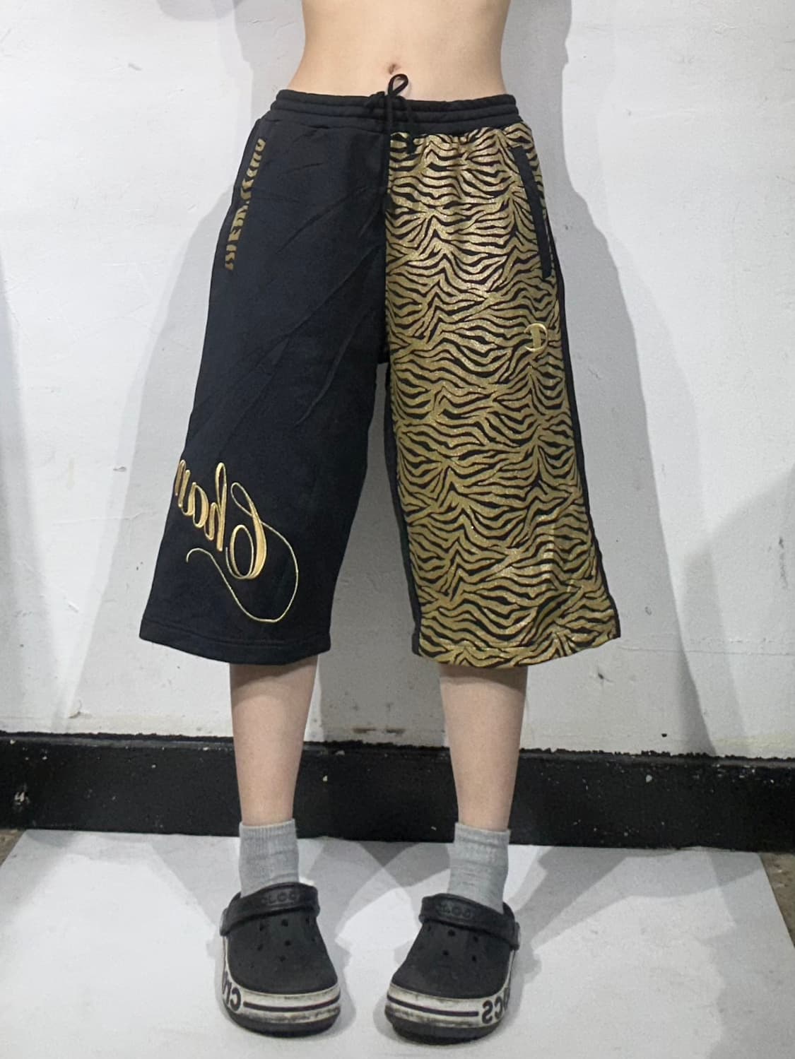 챔피온 블랙 새깅 로고 반바지 버뮤다 팬츠 L 상품이미지2