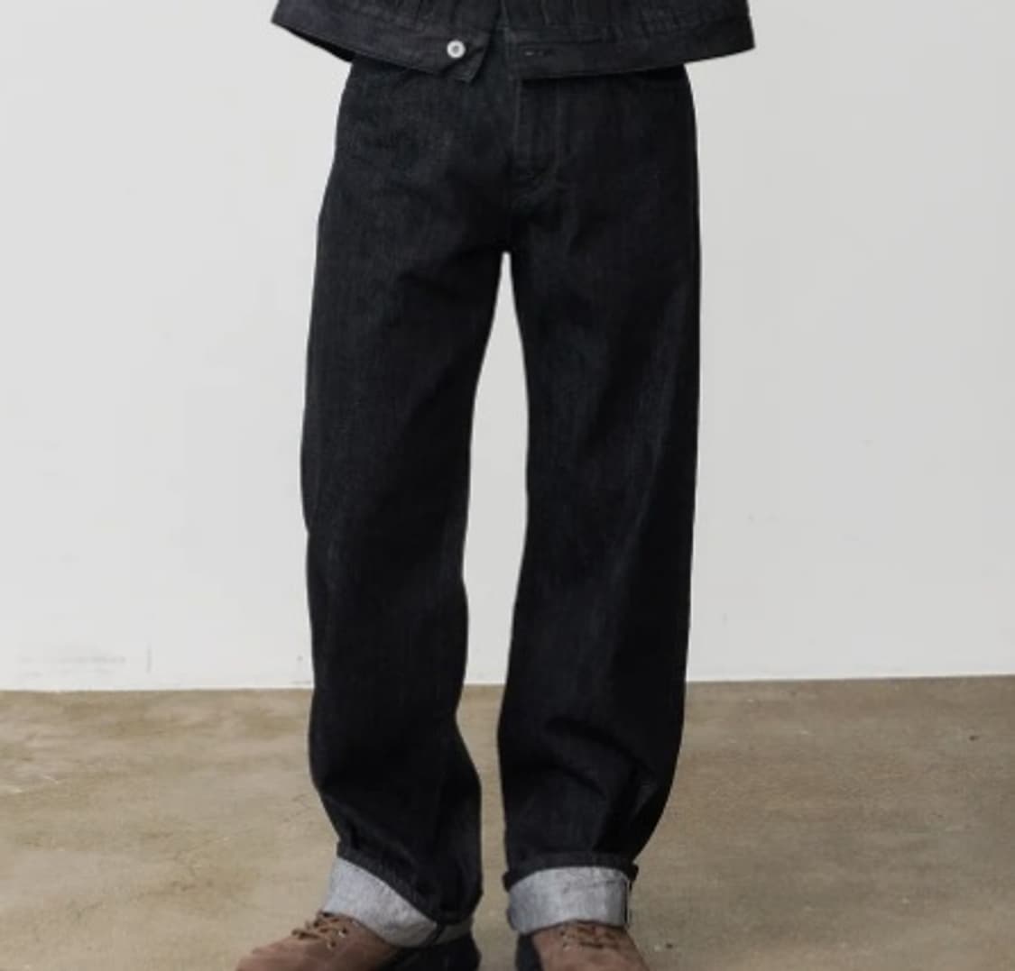 덴메이드 - DEN0061 셀비지 와이드핏 데님 팬츠 상품이미지2