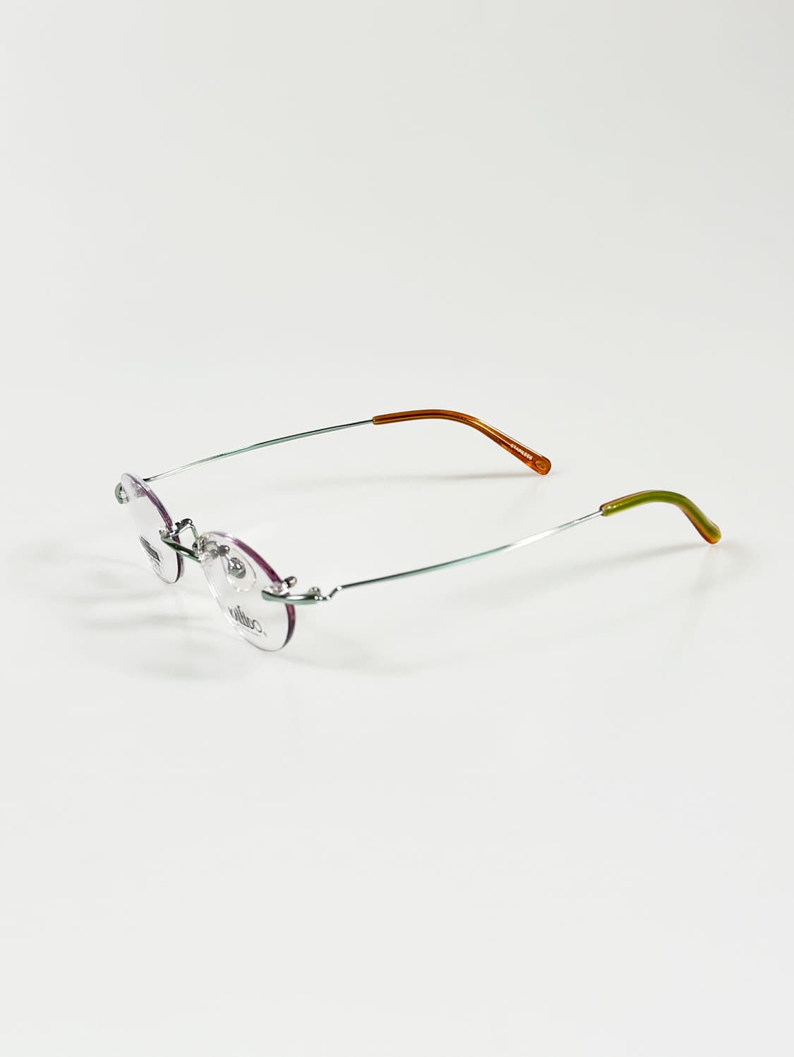 90s KALEIDO 무테 슬림 오벌 프레임 빈티지 안경 상품이미지3