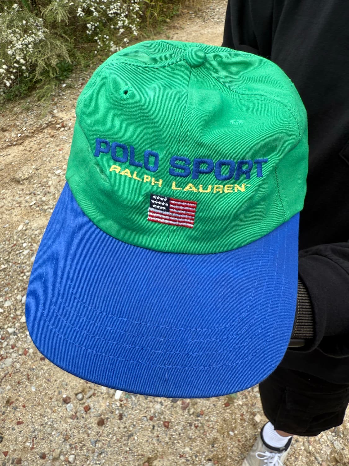 90s Polo Sport Ralph Lauren 빈티지 투톤 캡 상품이미지1