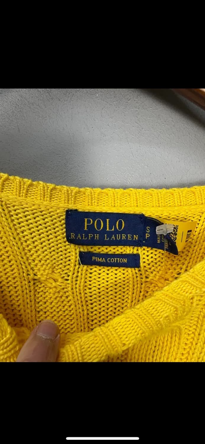 폴로랄프로렌 옐로우 케이블 니트 H1585 상품이미지5