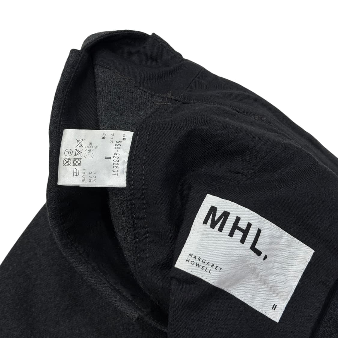 MHL 마가렛호웰 울 롱스커트 치마 차콜 그레이 상품이미지3