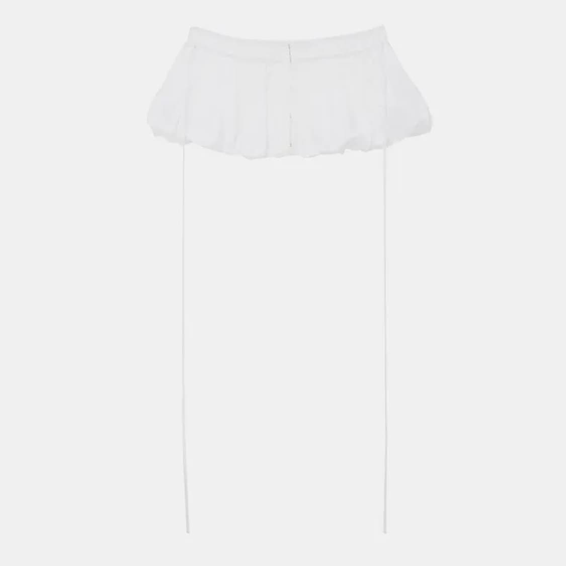 LCDC TM HOOK VOLUME BELT SKIRT (WHITE) 상품이미지1