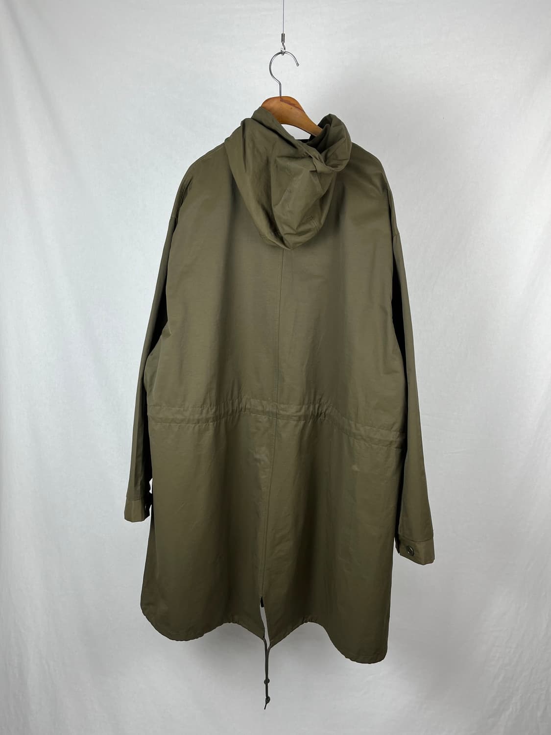 Vintage 카키컬러 후드 야상 상품이미지4