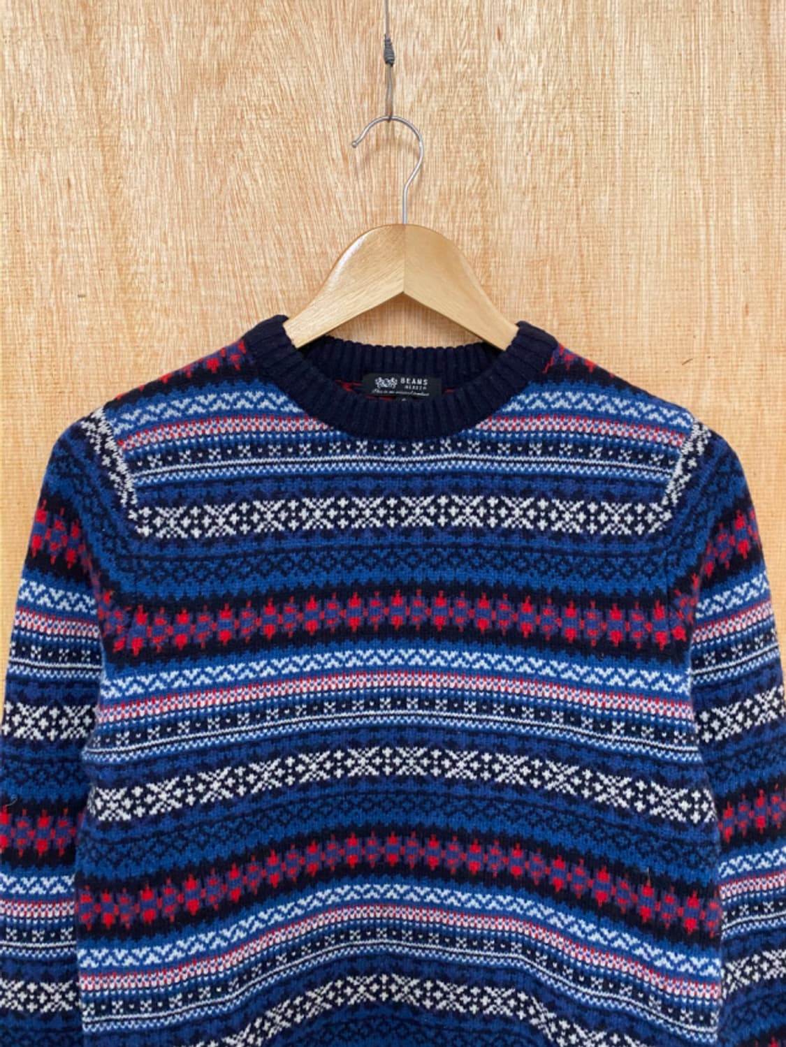 BEAMS fair isle knit 빔즈 페어아일 니트 상품이미지5
