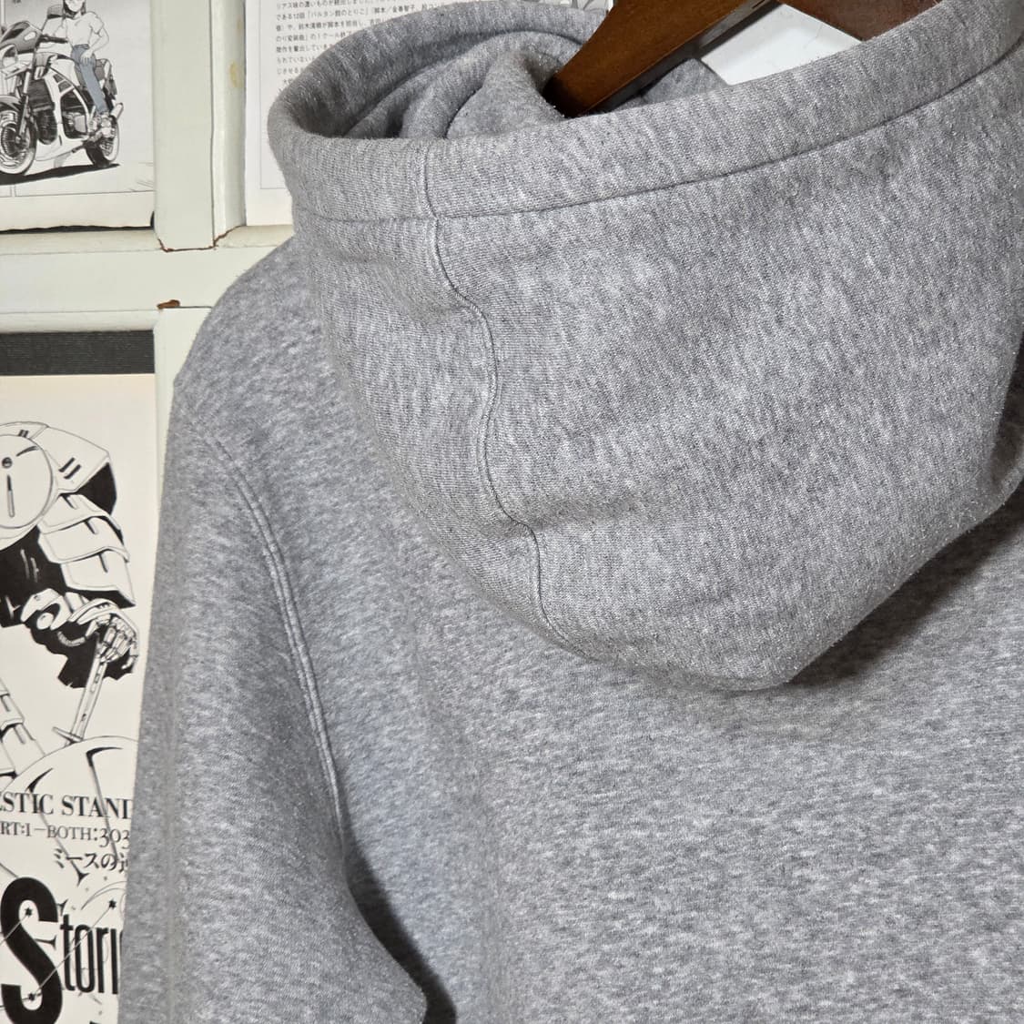 아디다스 트레포일 로고 그레이 후드티 상품이미지5