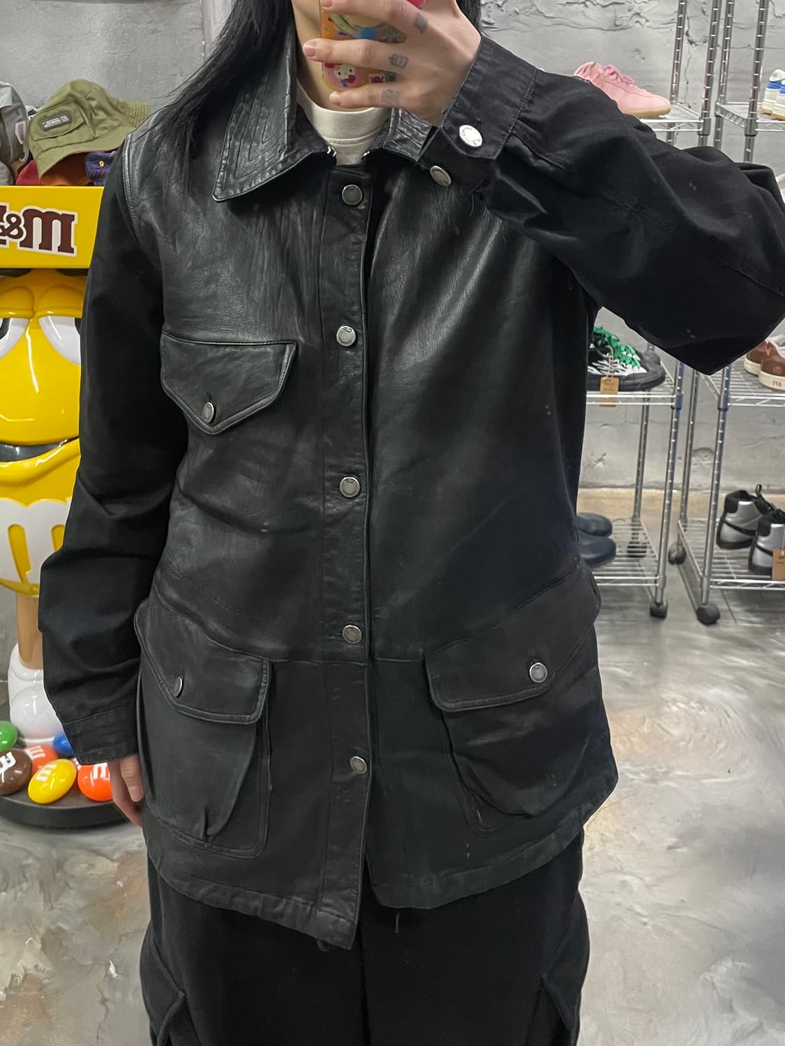 CP컴퍼니 레더 믹스 자켓 상품이미지9