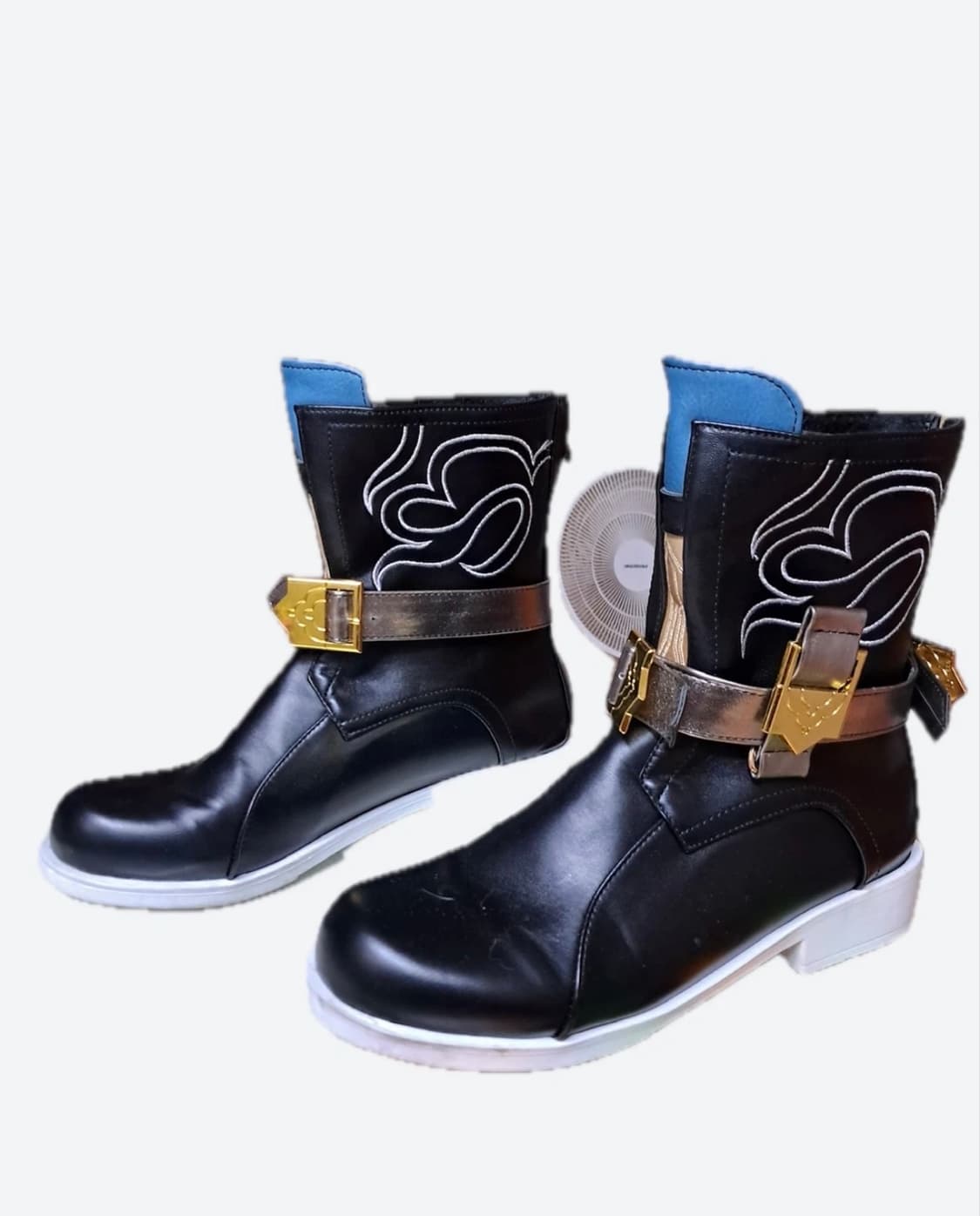 이태리브랜드)검정 가죽앵클 부츠-바이크 및 패션 부츠 EU43 상품이미지1