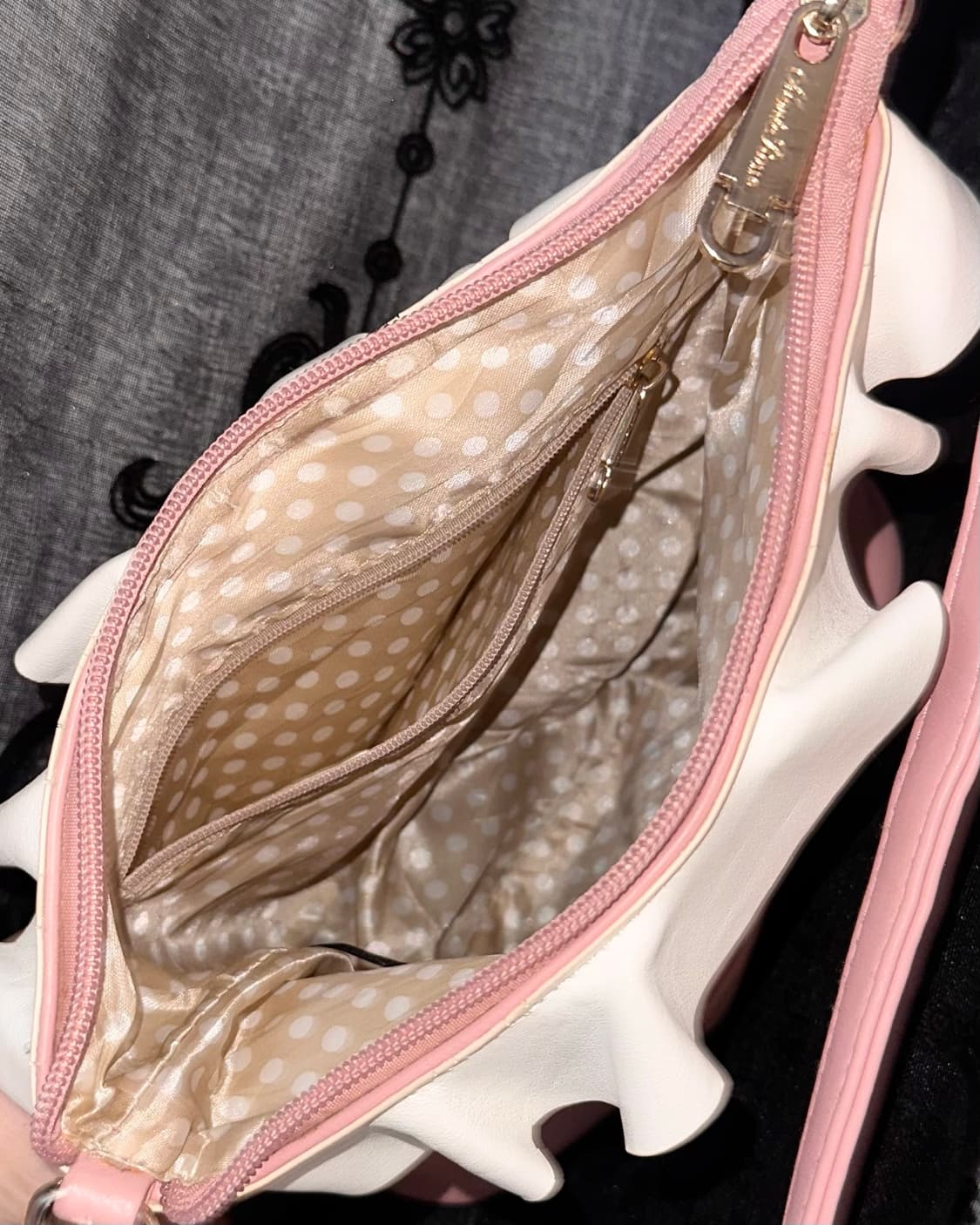 pink ruffle trim crossbody bag 상품이미지4