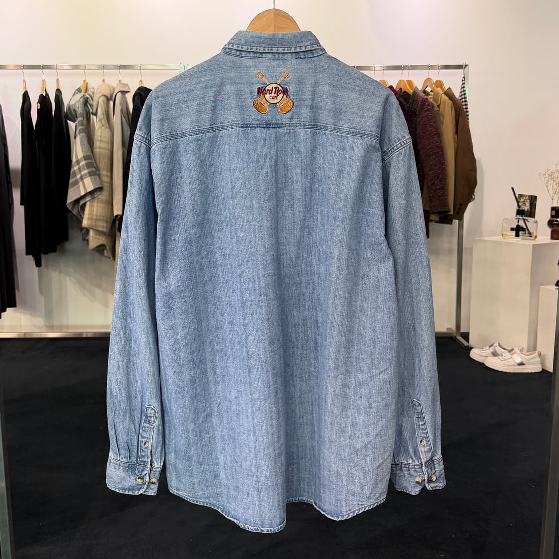 [XL] 90s 하드락카페 로더데일 데님셔츠 상품이미지2