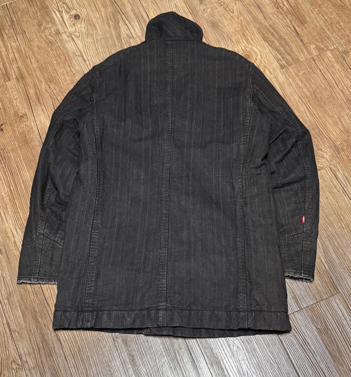 [L] 리바이스 핀스트라이프 데님 쉐르파 코트 상품이미지3