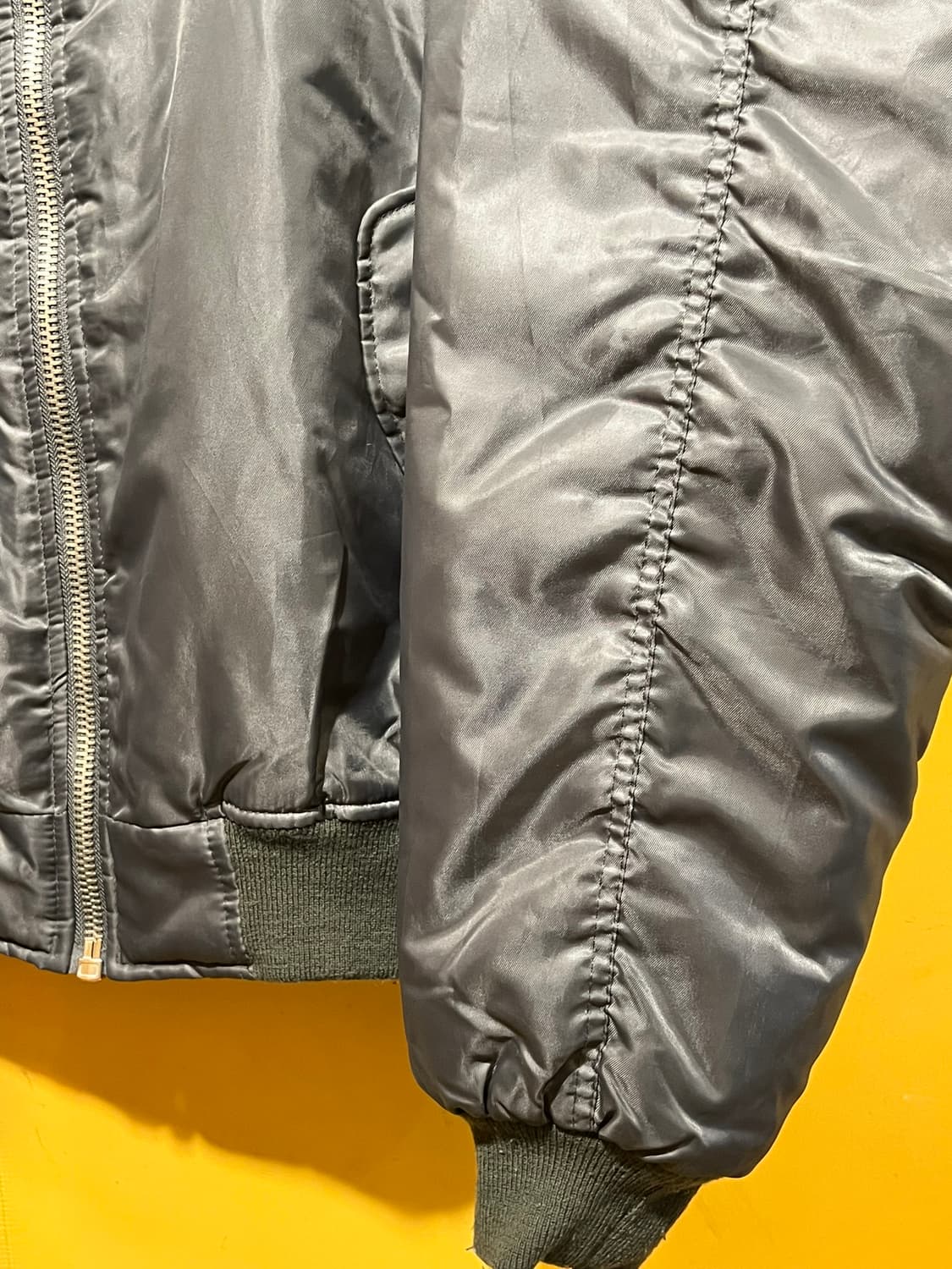 [4XL] 로스코 MA-1 나일론 플라이트 점퍼 밀리터리 봄버 자켓 상품이미지6