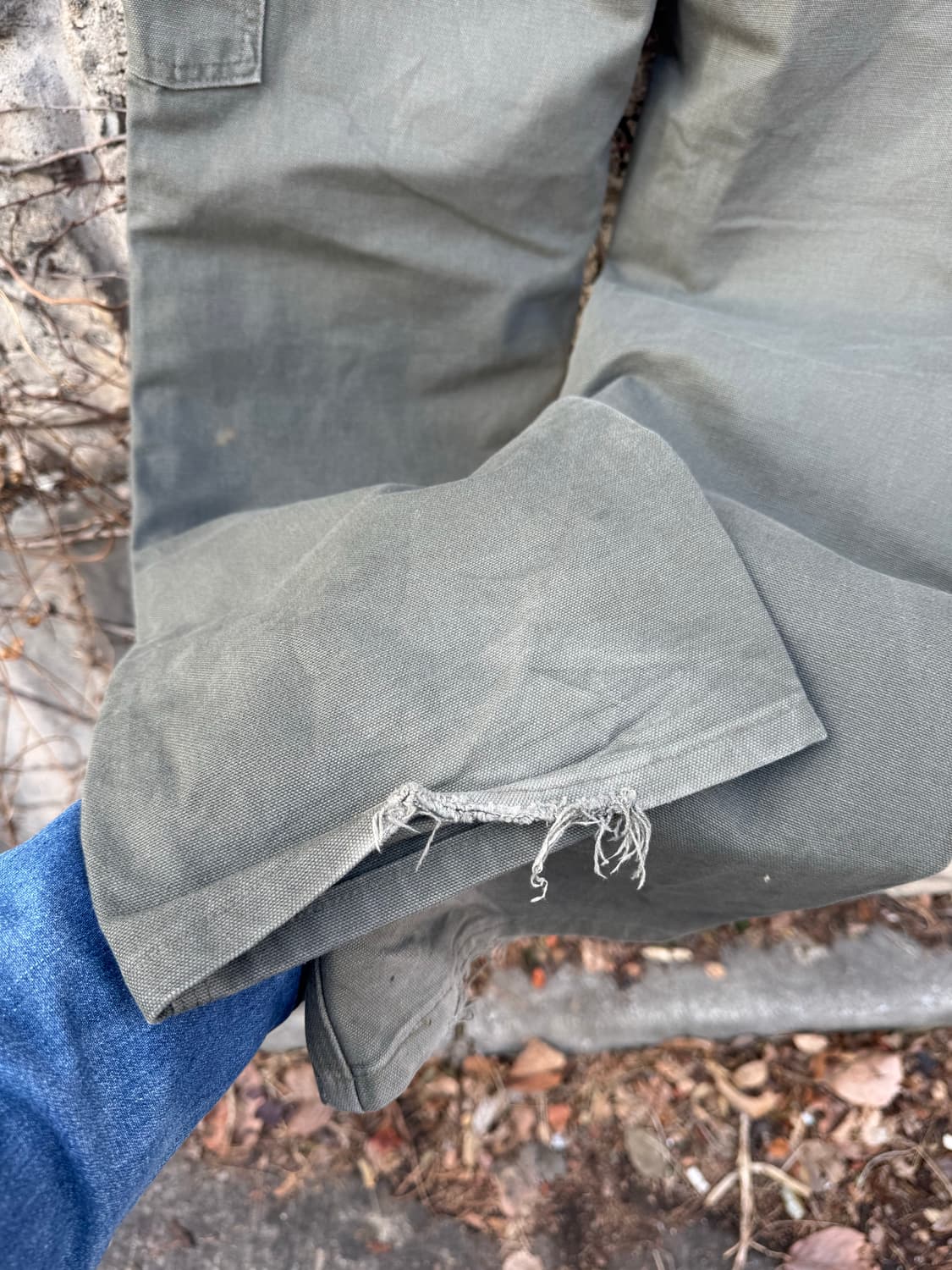 칼하트 빈티지 b11 모스그린 싱글니 카펜터 워크 팬츠 32 상품이미지9