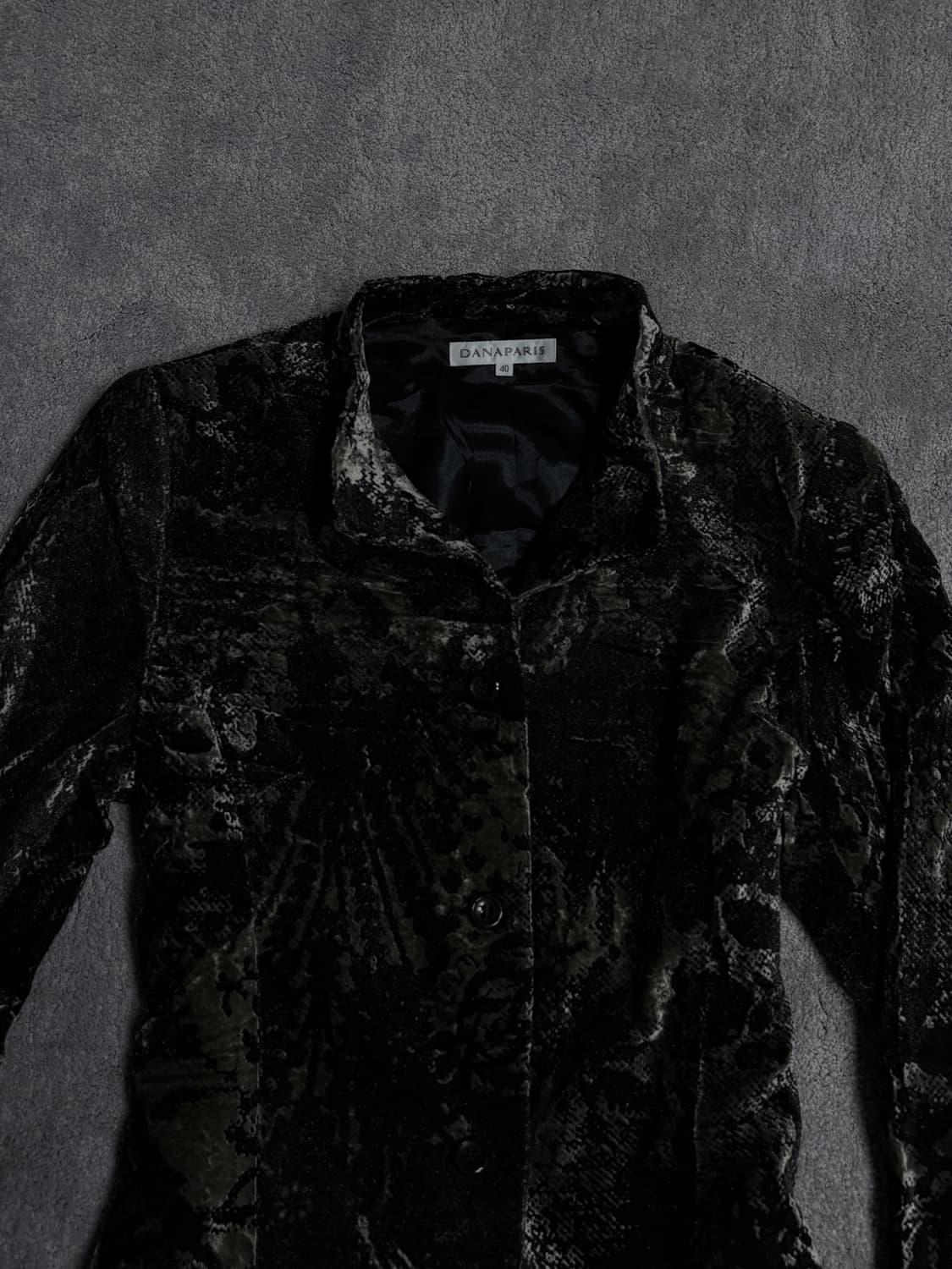 Vintage v-kei Punk silky Phyton jacket 상품이미지3