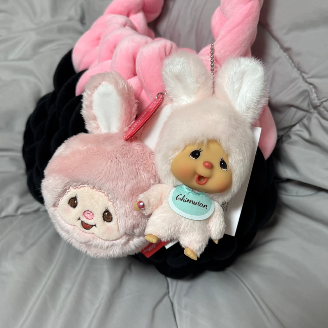 몬치치 치무탄 핑크 키링 파우치 세트 상품이미지3