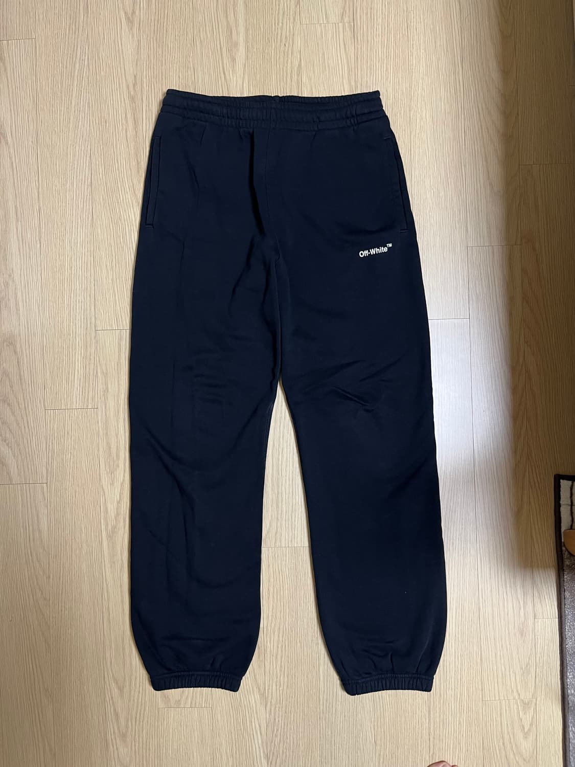 오프화이트 조거팬츠 블랙 S 상품이미지1
