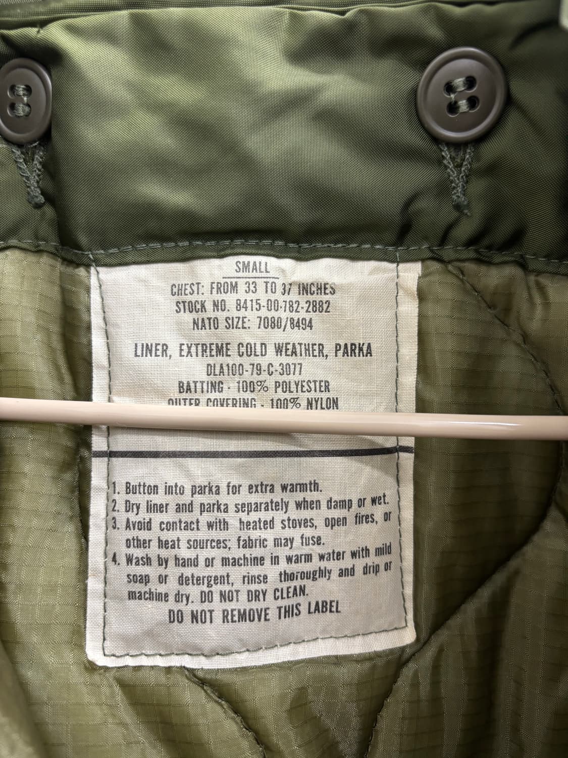 1968년 미군 US ARMY M-65 피쉬테일 파카 오리지널 상품이미지5