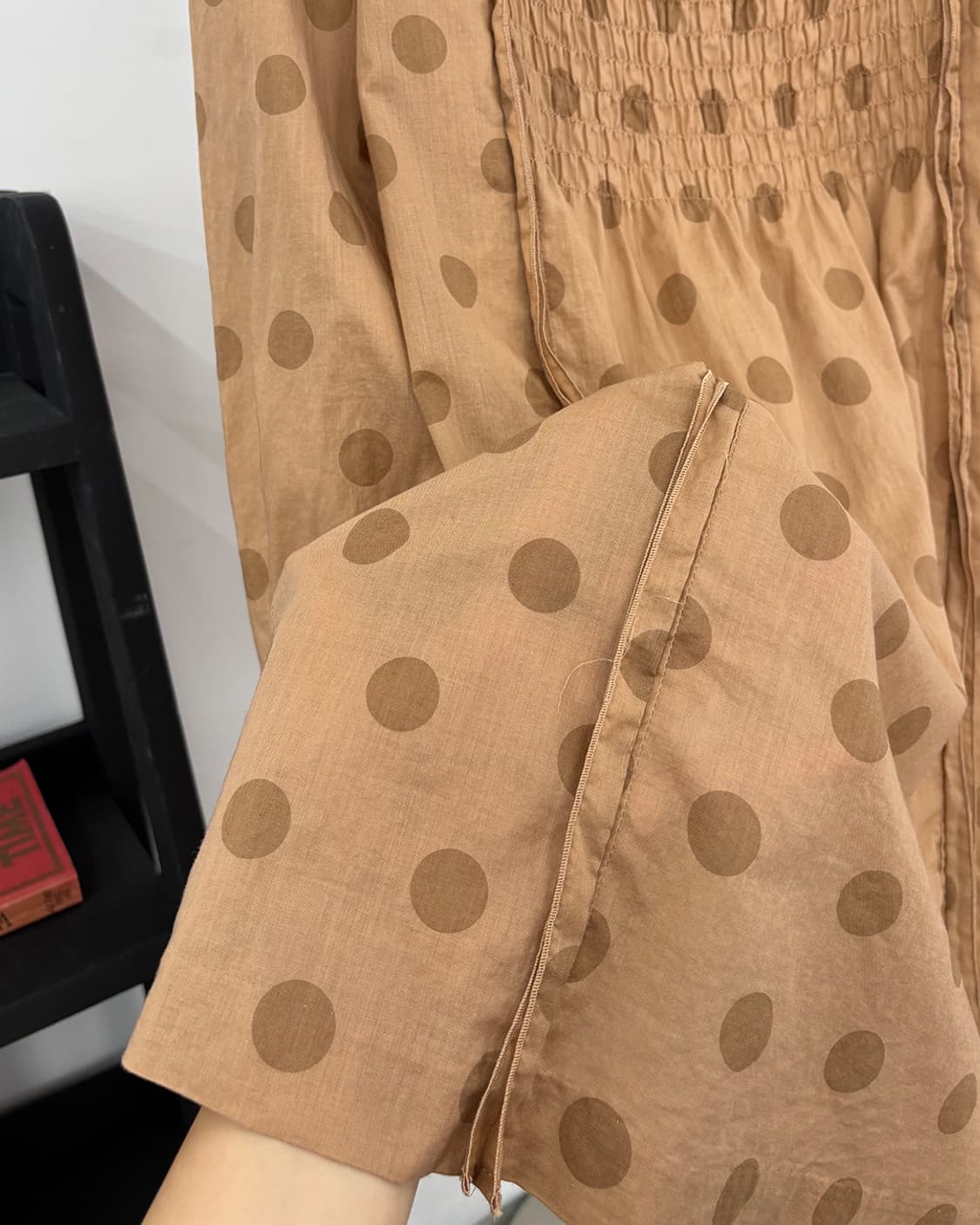 SONIA RYKIEL ash apricot dot blouse 상품이미지9