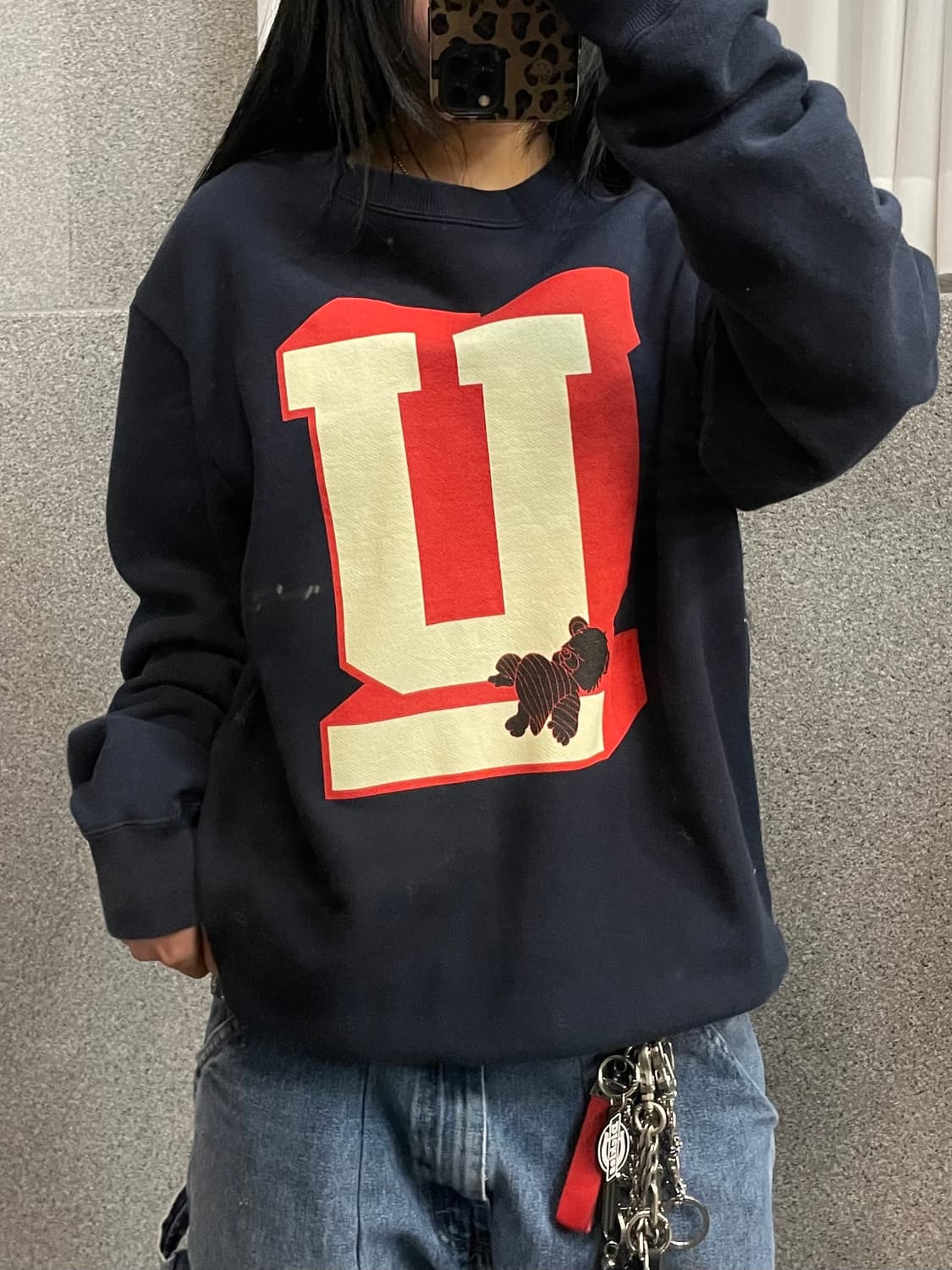 Undercover U Logo with Teddy sweatshirt 상품이미지1
