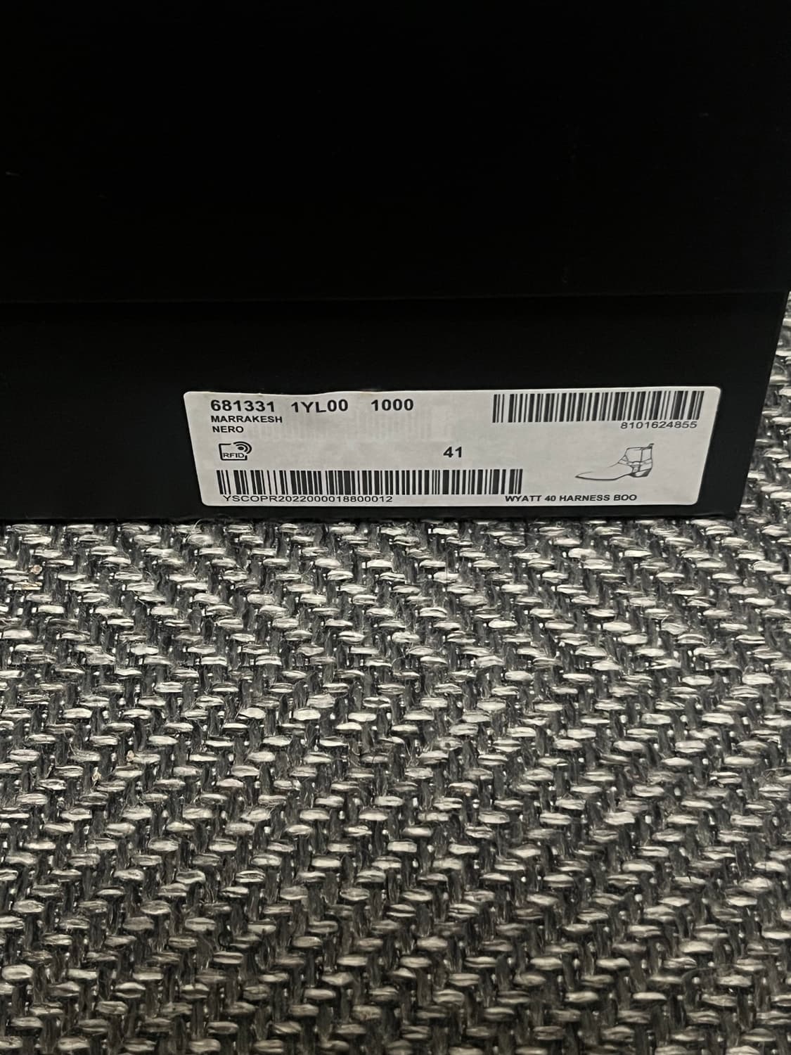 SAINT LAURENT 생로랑 와이어트 하네스 레더 앵클 부츠 41 상품이미지2