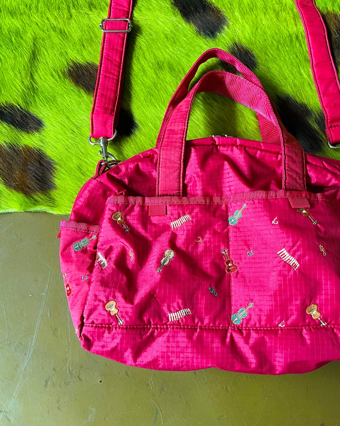 Jpn Vintage Music Embroidery 2-Way Bag 상품이미지3
